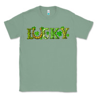 Sage st. patrick's day lucky with clovers and horseshoe Classic Tee - RanaPortraitStore