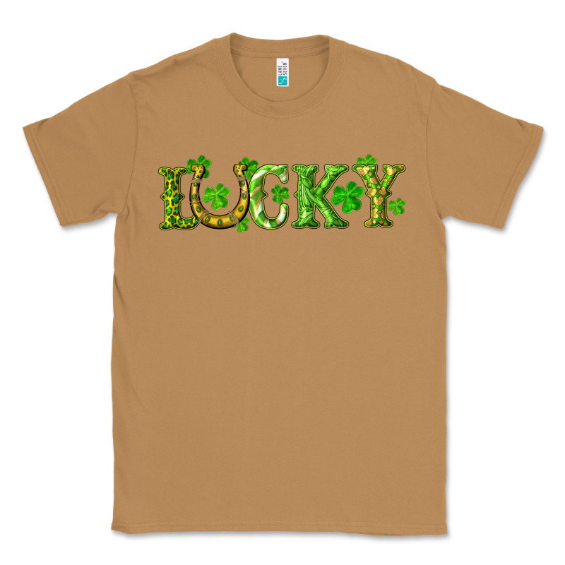 St. Patrick's Day Lucky With Clovers And Horseshoe Classic Tee by RanaPortraitStore | Teevron