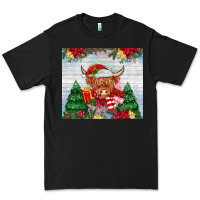 Black christmas cow Premium Tee - MaliasSmallBusiness