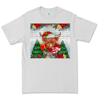 Dove Grey christmas cow Premium Tee - MaliasSmallBusiness