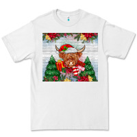 White christmas cow Premium Tee - MaliasSmallBusiness