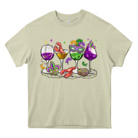 Mossy mardi gras wine glasses Heavy Core Tee - MaliasSmallBusiness