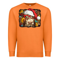 Carrot Christmas Cow Premium Sweatshirt - LillyAllenDesigns