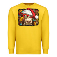 Lemon Christmas Cow Premium Sweatshirt - LillyAllenDesigns