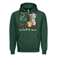Sports Green coffee cups but first coffee bbs Zipper Hoodie - BundleAndBundleShop