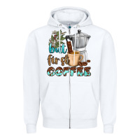 White coffee cups but first coffee bbs Zipper Hoodie - BundleAndBundleShop