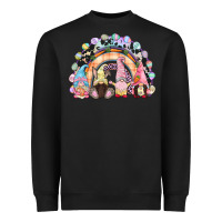 Black Easter Day rainbow gnomes Heavyweight Sweatshirt - CowGirlArtShop