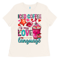 Bone iced coffee is my love language Ladies Tee - NancyCooperArtShop