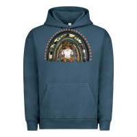 Pigment Midnight Navy camouflage gnomes rainbow Urban Hoodie - Artiststas