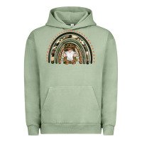 Pigment Oil Green camouflage gnomes rainbow Urban Hoodie - Artiststas