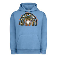 Pigment Pebble Blue camouflage gnomes rainbow Urban Hoodie - Artiststas