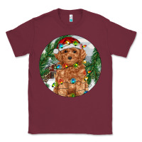Burgundy Toy Poodle And Farm Classic Tee - RanaPortraitStore