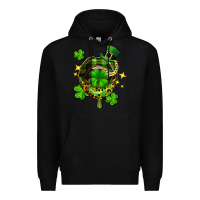 Black St. Patrick's Day lip Premium Hoodie - FaDigitalArtStudio