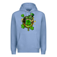 Colony Blue St. Patrick's Day lip Premium Hoodie - FaDigitalArtStudio