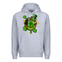Heather Grey St. Patrick's Day lip Premium Hoodie - FaDigitalArtStudio