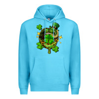 Ocean Blue St. Patrick's Day lip Premium Hoodie - FaDigitalArtStudio