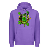 Purple St. Patrick's Day lip Premium Hoodie - FaDigitalArtStudio