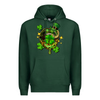 Sports Green St. Patrick's Day lip Premium Hoodie - FaDigitalArtStudio