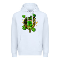 White St. Patrick's Day lip Premium Hoodie - FaDigitalArtStudio