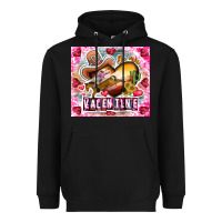 Black Be Mine Valentine Heavyweight Hoodie - CowhideDigitalArt