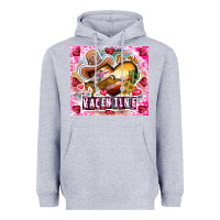 Heather Grey Be Mine Valentine Heavyweight Hoodie - CowhideDigitalArt