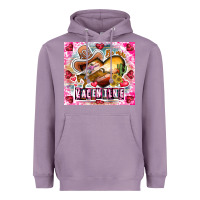 Lavender Be Mine Valentine Heavyweight Hoodie - CowhideDigitalArt