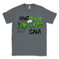 Charcoal Heather St. Patrick's Day One Lucky Cna Classic Tee - RanaPortraitStore