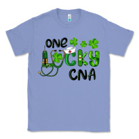 Colony Blue St. Patrick's Day One Lucky Cna Classic Tee - RanaPortraitStore
