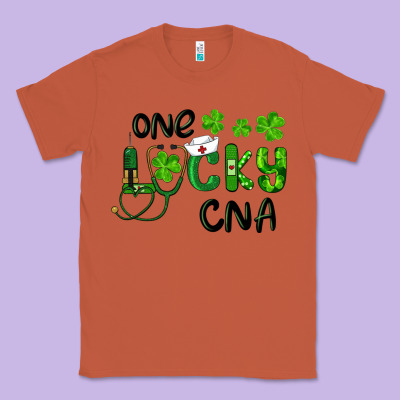 St. Patrick's Day One Lucky Cna Classic Tee Designed By Ranaportraitstore