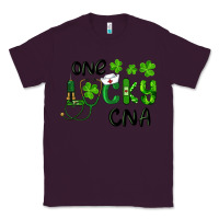 Plum St. Patrick's Day One Lucky Cna Classic Tee - RanaPortraitStore