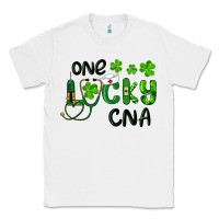 White St. Patrick's Day One Lucky Cna Classic Tee - RanaPortraitStore