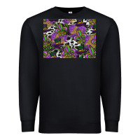 Black mardi gras celebration pattern Premium Sweatshirt - CowhideDigitalArt