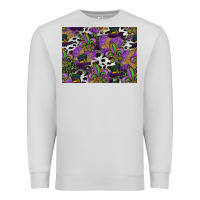 Dove Grey mardi gras celebration pattern Premium Sweatshirt - CowhideDigitalArt