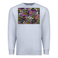 Heather Grey mardi gras celebration pattern Premium Sweatshirt - CowhideDigitalArt