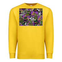 Lemon mardi gras celebration pattern Premium Sweatshirt - CowhideDigitalArt