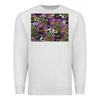 Oatmeal Heather mardi gras celebration pattern Premium Sweatshirt - CowhideDigitalArt