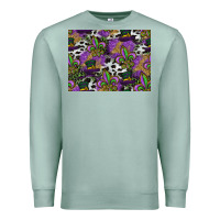 Seafoam mardi gras celebration pattern Premium Sweatshirt - CowhideDigitalArt
