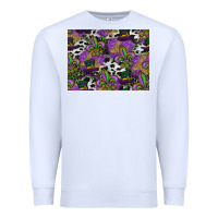 White mardi gras celebration pattern Premium Sweatshirt - CowhideDigitalArt