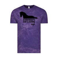 Cloud Purple everybody's gotta horse neigh Vintage Tee - Bettercallsaul