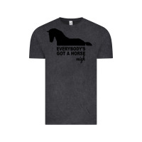 Vintage Black everybody's gotta horse neigh Vintage Tee - Bettercallsaul
