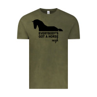 Vintage Olive everybody's gotta horse neigh Vintage Tee - Bettercallsaul