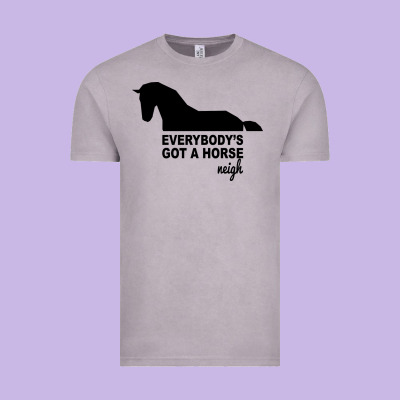 Everybody's Gotta Horse Neigh Vintage Tee Designed By Bettercallsaul