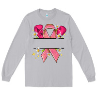 Moon Dust Personalized Breast Cancer ribbon Long Sleeve Tee - NancyCooperArtShop