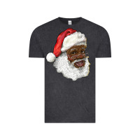 African American Santa Vintage Tee | Teevron
