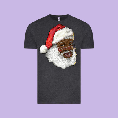African American Santa Vintage Tee Designed By Ranaportraitstore