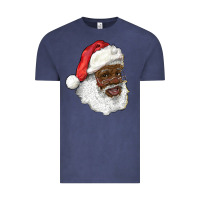 Vintage Denim african american santa Vintage Tee - RanaPortraitStore