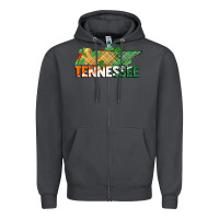 Smoke tennessee map st patrick's day Zipper Hoodie - FaDigitalArtStudio