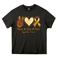 Peace Love Cure Appendix Cancer Heavy Core Tee | Teevron
