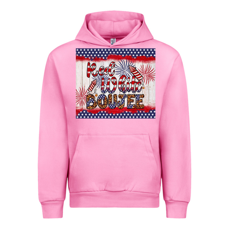 Red White Boujee Urban Hoodie by Artiststas | Teevron