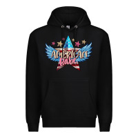 Black American babe Premium Hoodie - FaDigitalArtStudio